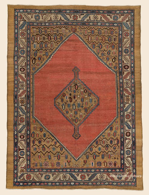 Antique Persian Rug Mohtasham Kashan ORG 3654